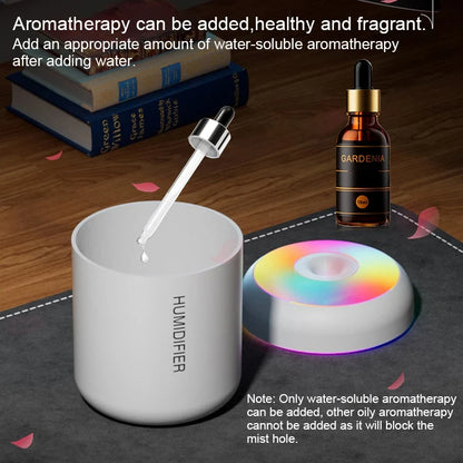 mini Air Humidifier Usb Aroma Diffuser Essential Oil Purifier Cool Mist Sprayer Home Bedroomled Desktop Humidificador