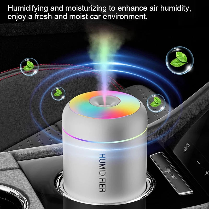 mini Air Humidifier Usb Aroma Diffuser Essential Oil Purifier Cool Mist Sprayer Home Bedroomled Desktop Humidificador
